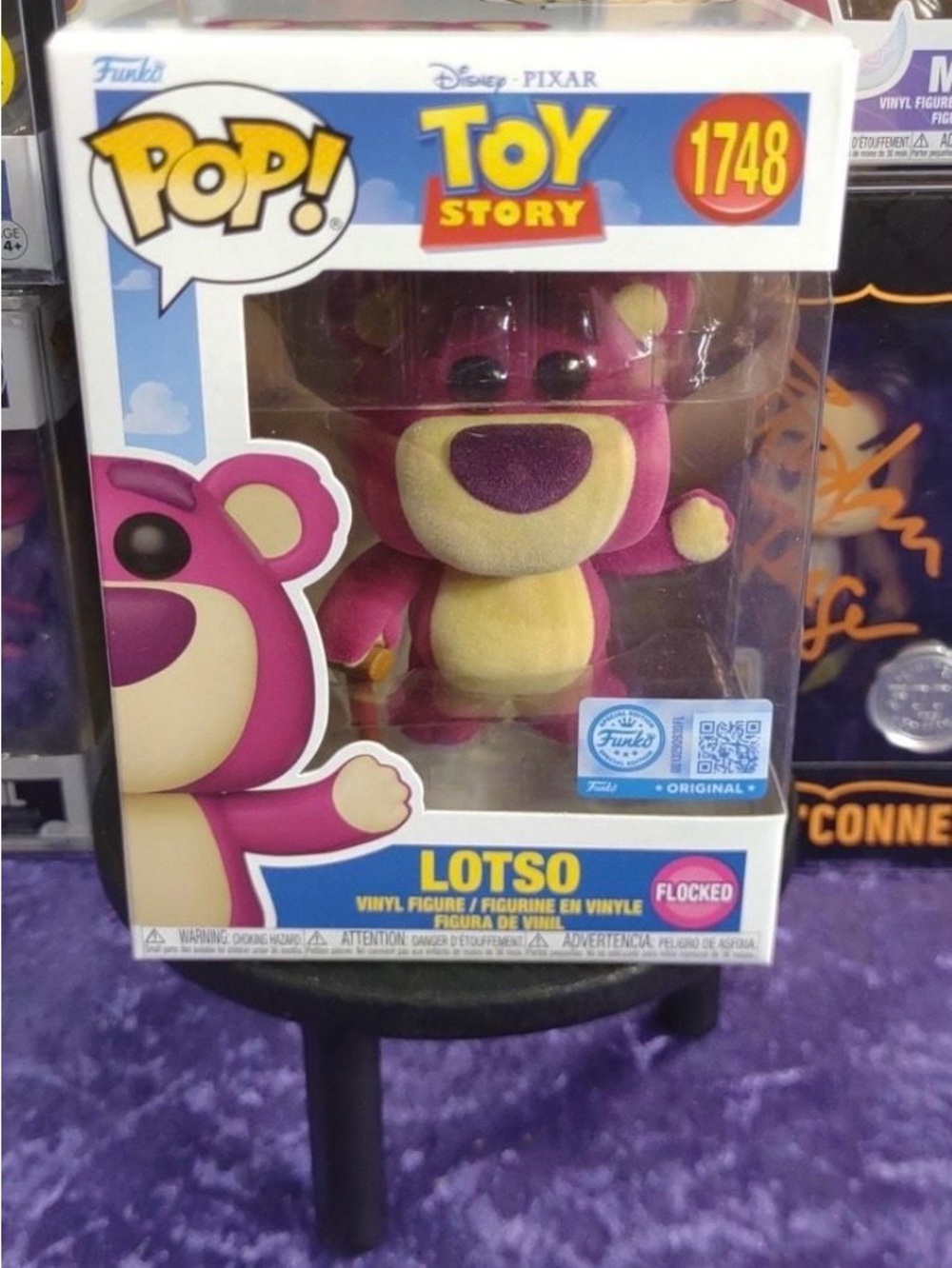 Lotso pop! Toy Story LOTSO Flocked Pink and Cream Vinyl Figure #1748